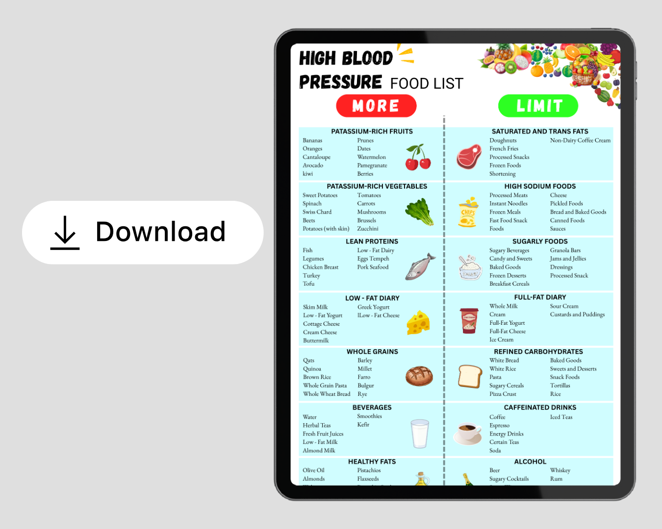 High Blood Pressure Food List