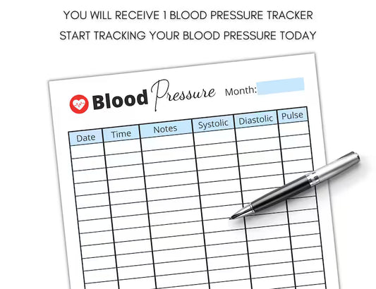 Printable Blood Pressure Tracker